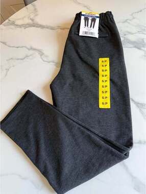 Heat men’s textured track pants small grey